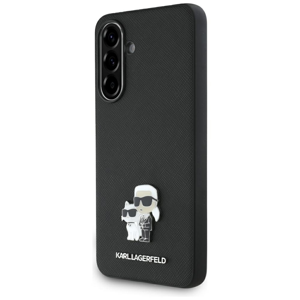 Etui Karl Lagerfeld Hardcase Saffiano Metal Logo do Samsung Galaxy A56 5G, czarne